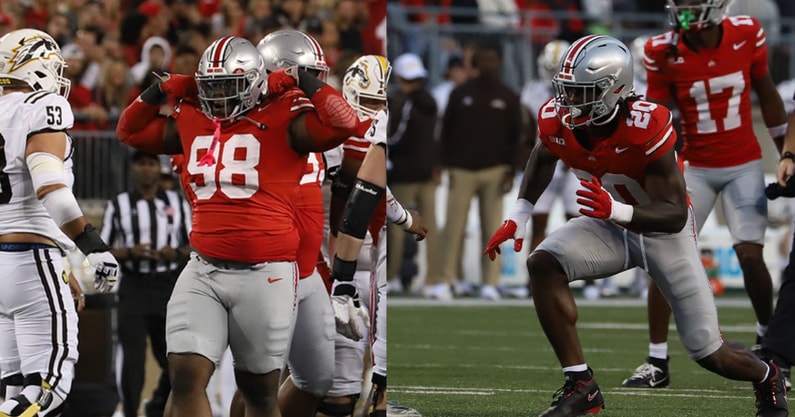 Kayden McDonald and Arvell Reese by Matt Parker/Lettermen Row
