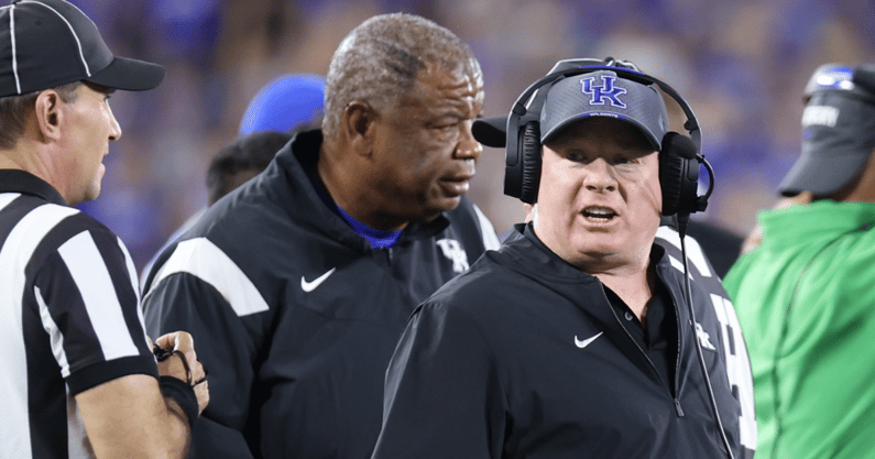 Mark Stoops (right) and Vince Marrow - Dr. Michael Huang, Kentucky Sports Radio