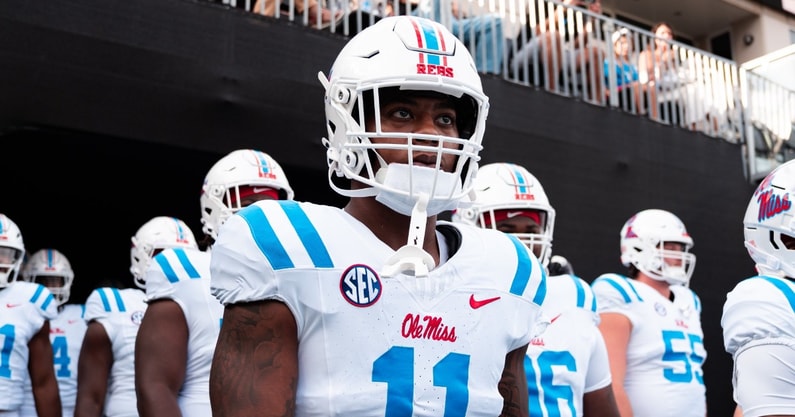 Ole Miss Rebels linebacker Pooh Paul spoke this week about Saturday's game against South Carolina (Photo credit: Ole Miss Football/X)