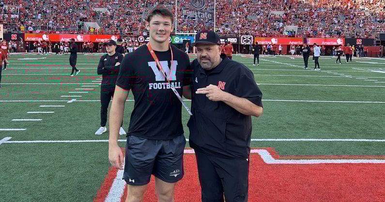 2026 four-star athlete Matt Ludwig at Nebraska with Matt Rhule