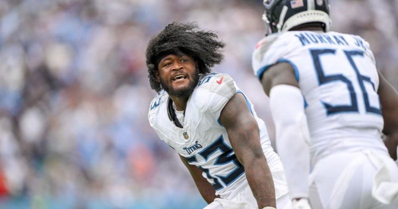 Former South Carolina linebacker Ernest Jones; Photo credit: Steve Roberts-Imagn Images