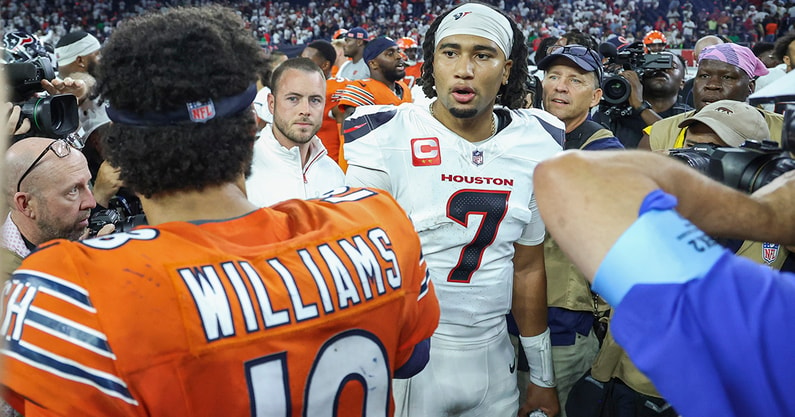 Chicago Bears QB Caleb Williams and Houston Texans QB CJ Stroud