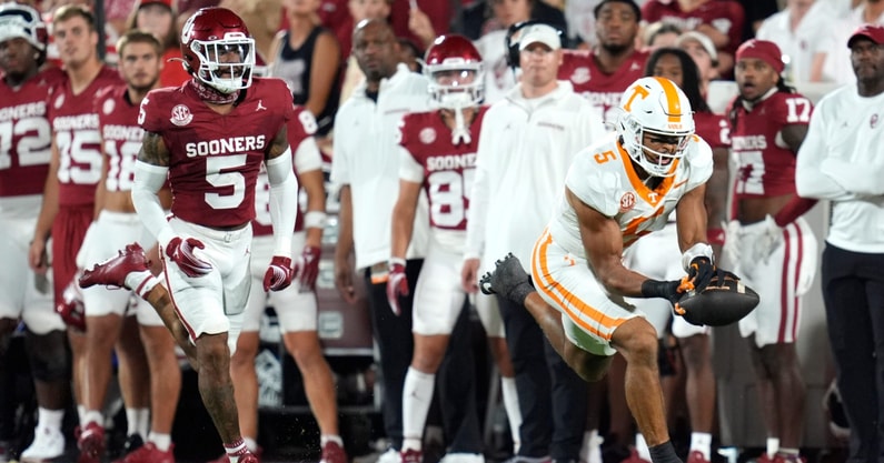 Bru McCoy, Tennessee Football | BRYAN TERRY/THE OKLAHOMAN / USA TODAY NETWORK via Imagn Images