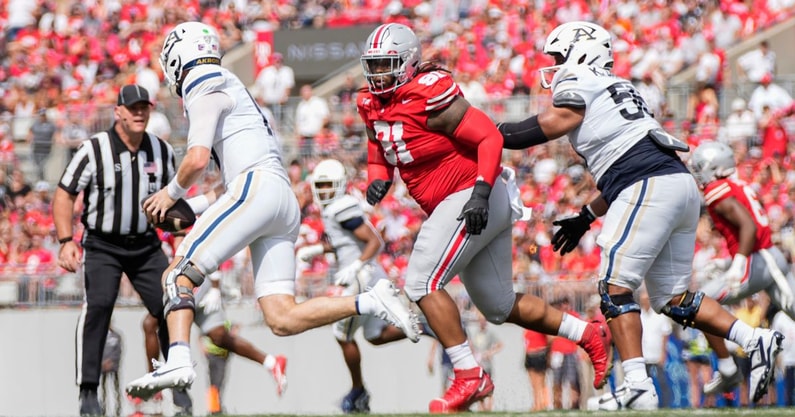 Tyleik Williams by Adam Cairns/Columbus Dispatch / USA TODAY NETWORK