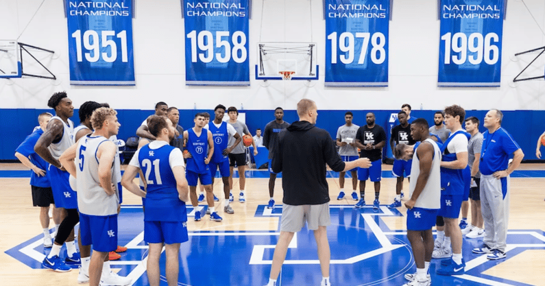 Kentucky men's basketball practice - Chet White, UK Athletics