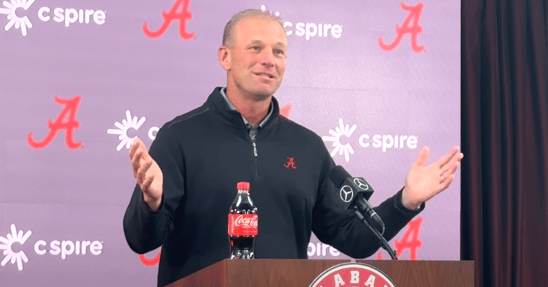 Alabama coach Kalen DeBoer