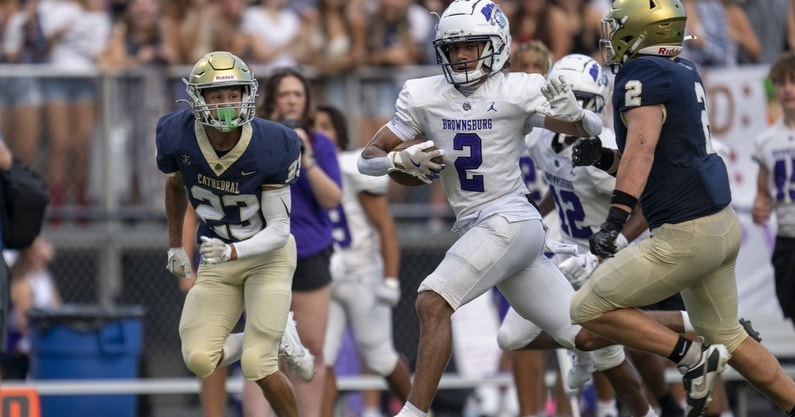 Brownsburg vs Cathedral - Indiana high school football