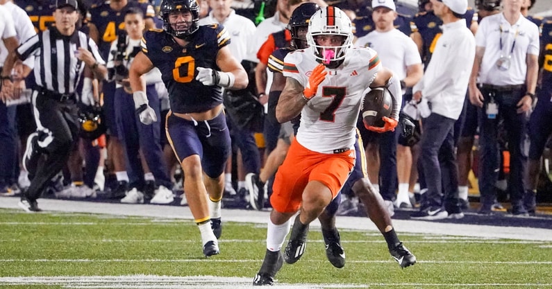 Miami WR Xavier Restrepo vs Cal