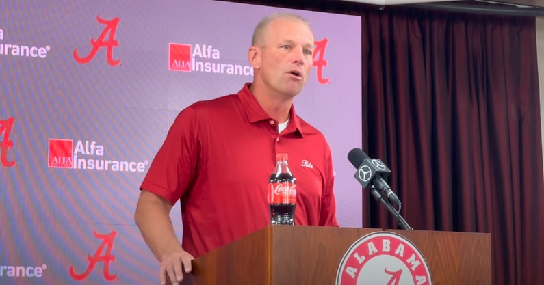 Alabama coach Kalen DeBoer
