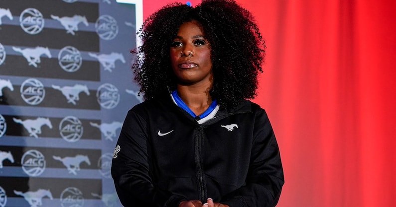 Everything SMU's Chantae Embry, T.K. Pitts said at ACC Basketball Tip ...