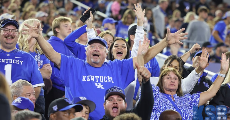 Kentucky fans at Kroger Field for Vanderbilt game - Dr. Michael Huang, Kentucky Sports Radio