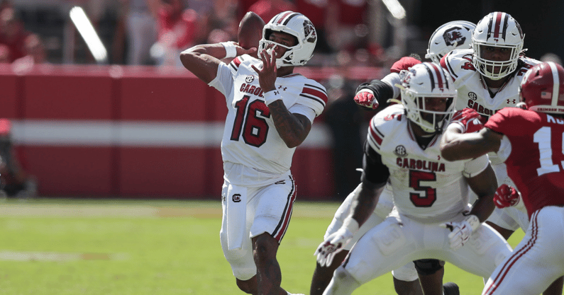 South Carolina quarterback LaNorris Sellers (CJ Driggers/GamecockCentral)