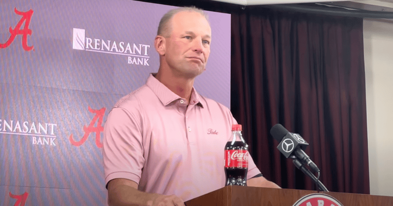 Alabama coach Kalen DeBoer