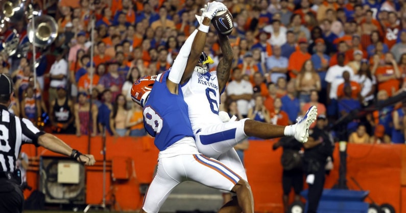 Kentucky WR Dane Key catches a touchdown at Florida