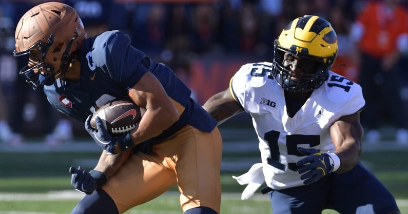 NCAA Football: Michigan at Illinois