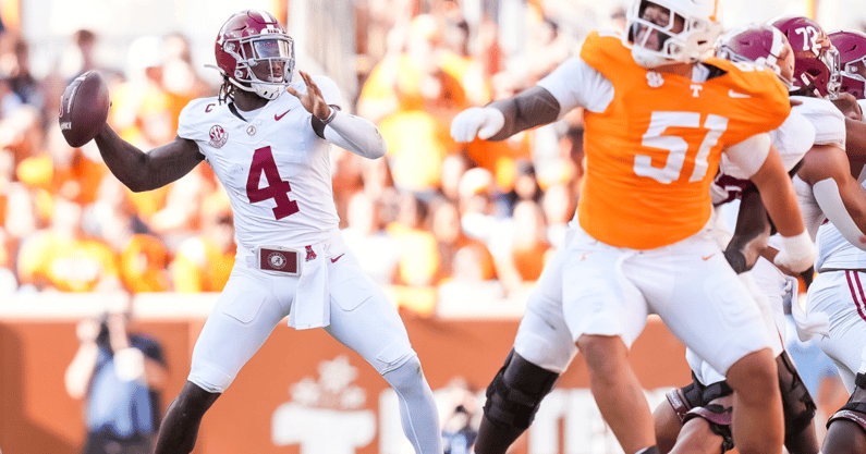 Alabama QB Jalen Milroe