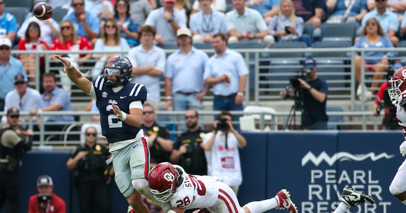 NCAA Football: Oklahoma at Mississippi