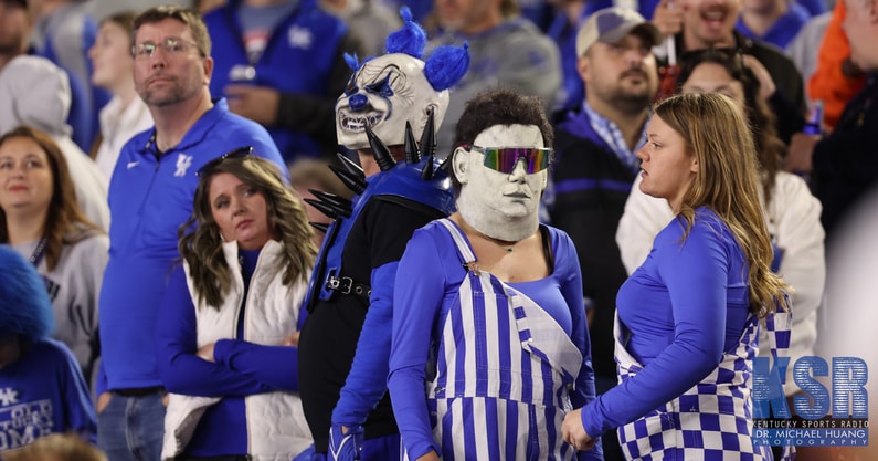 Kentucky fans in Halloween costumes during Auburn game - Dr. Michael Huang, Kentucky Sports Radio