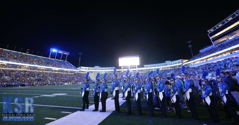Kentucky band members performing during Auburn game - Dr. Michael Huang, Kentucky Sports Radio