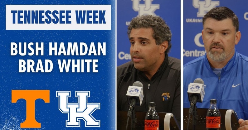 Kentucky coordiantors Brad White and Bush Hamdan