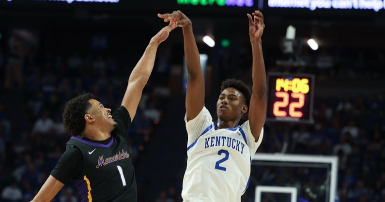 Jaxson Robinson sinks a shot vs. Minnesota State, via Dr. Michael Huang, KSR