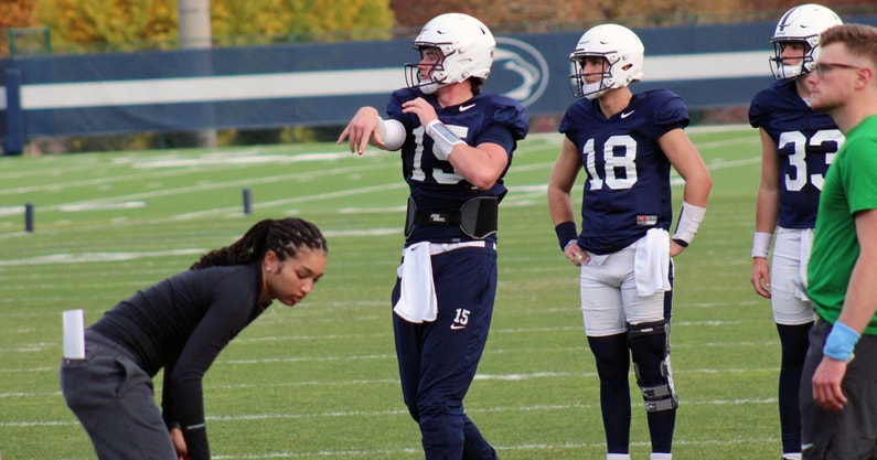 penn-state-drew-allar-practice-football