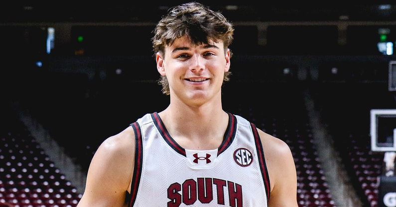 South Carolina basketball guard Weston Coggeshall. Photo by: Katie Dugan | GamecockCentral