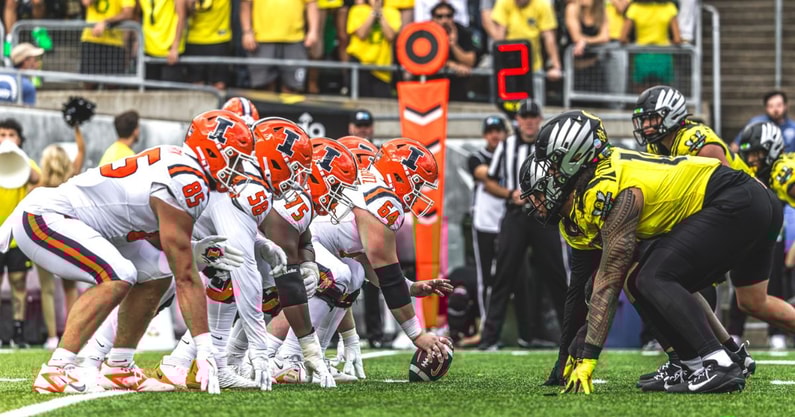 Oregon Line of Scrimmage Illinois