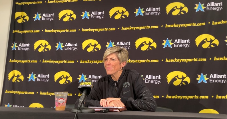 Jan Jensen met with the media on Monday. (Photo by Kyle Huesmann)