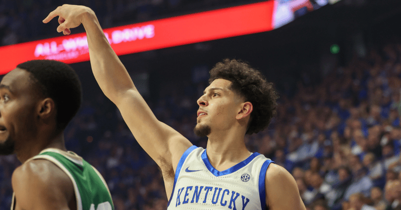 Koby Brea holds his shooting form - Mont Dawson, Kentucky Sports Radio