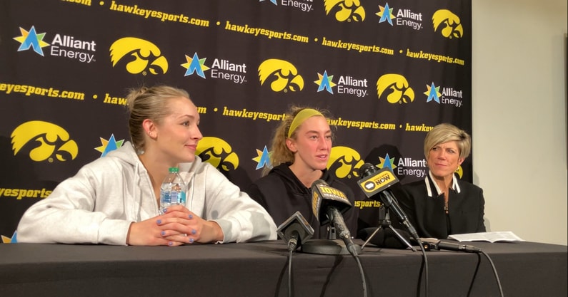 Jan Jensen and Co. recap the win over Northern Illinois. (Photo by Kyle Huesmann)
