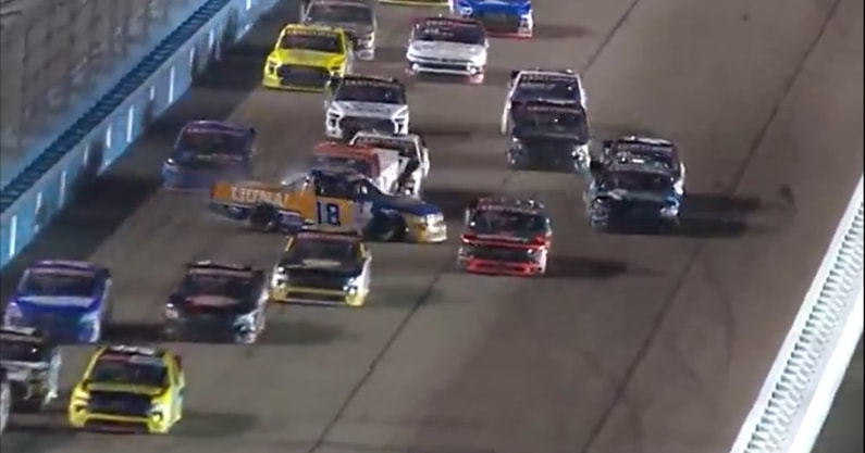Truck Series championship wreck
