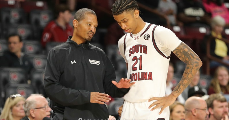 head-coach-lamont-paris-and-arden-conyers_54135353617_o-South Carolina Gamecocks mens basketball vs Towson Tigers-Nov 12 2024-Credit CJ Driggers GamecockCentral
