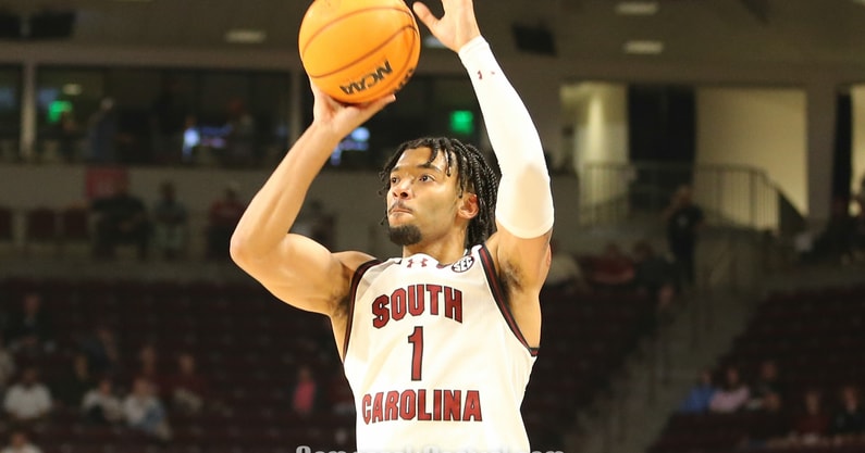 South Carolina basketball player Jacobi Wright against the Towson Tigers on Nov. 12, 2024 (C.J. Driggers | GamecockCentral.com)