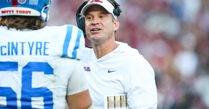 lane-kiffin_54045475796_o-South Carolina Gamecocks football vs Ole Miss Rebels-Oct 5 2024-Credit Katie Dugan GamecockCentral