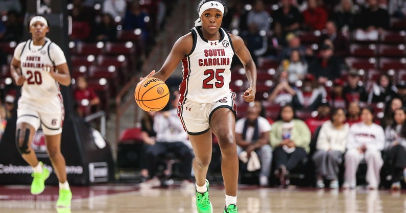 Raven Johnson, South Carolina women's basketball vs. Coppin State on Nov. 14, 2024 (Katie Dugan | GamecockCentral.com)