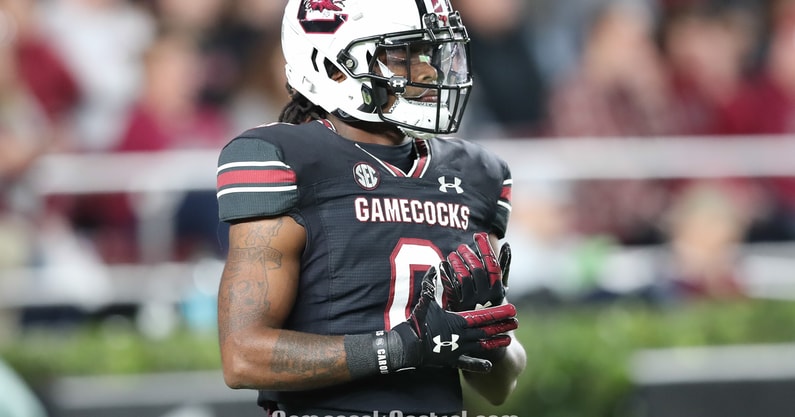 South Carolina football running back JuJu McDowell during the Missouri game on Nov. 16, 2024 (C.J. Driggers | GamecockCentral)