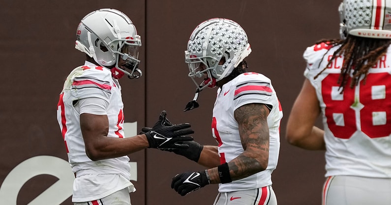 Emeka Egbuka by Adam Cairns/Columbus Dispatch / USA TODAY NETWORK via Imagn Images