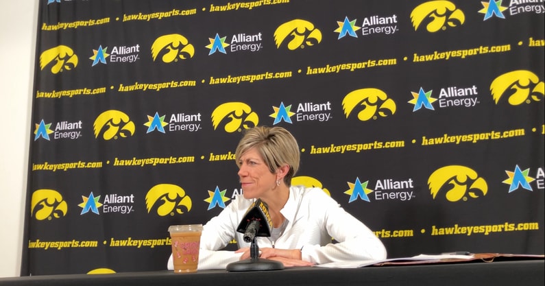 Jan Jensen speaks with the media. (Photo by Kyle Huesmann)