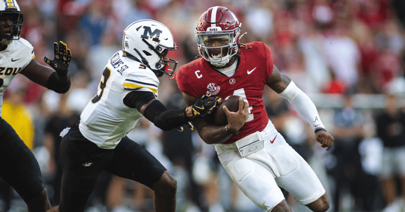 Alabama QB Jalen Milroe