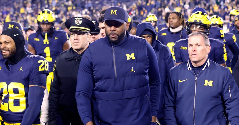 Michigan Wolverines football head coach Sherrone Moore led his team to six home wins in 2024. (Photo by Rick Osentoski-Imagn Images)