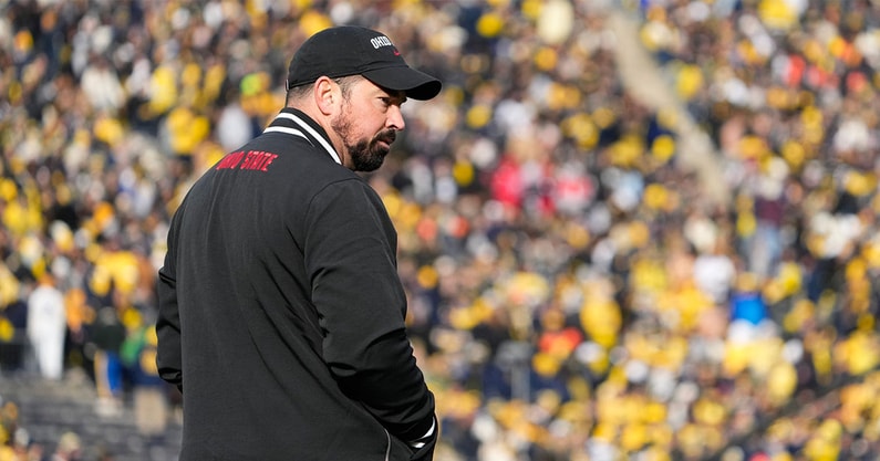 Ohio State coach Ryan Day is looking for his second win against Michigan. (© Adam Cairns/Columbus Dispatch / USA TODAY NETWORK)