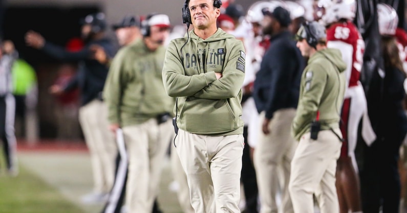 South Carolina football coach Shane Beamer during the Wofford game on Nov. 23, 2024 (Katie Dugan | GamecockCentral.com)