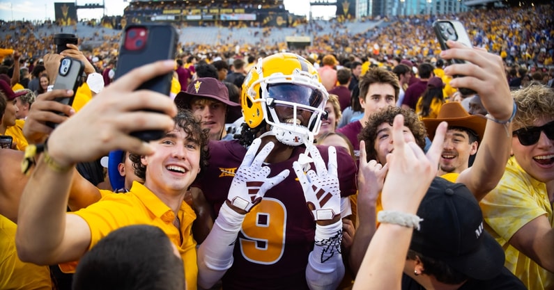 Arizona State field storm