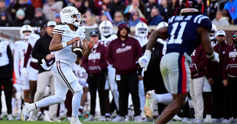 Mississippi State QB Michael Van Buren during the Egg Bowl