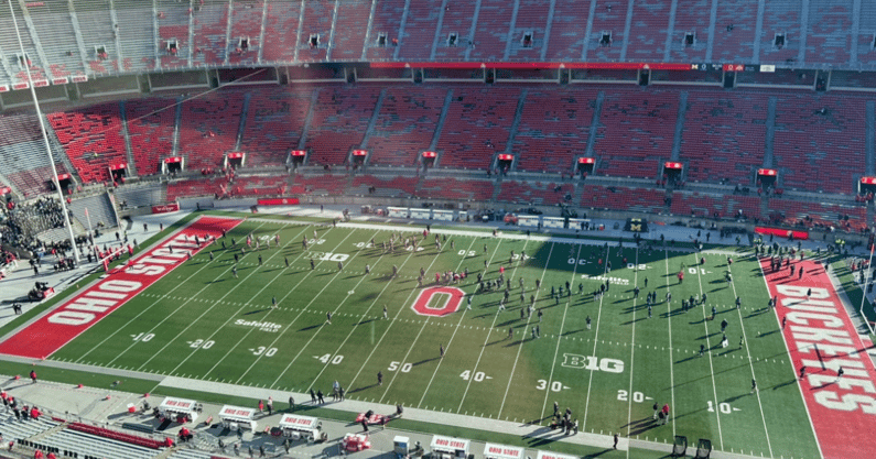 Michigan Ohio State press box