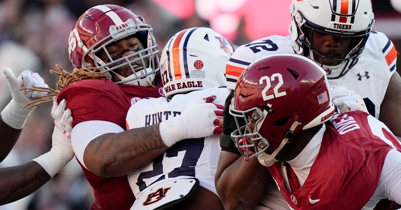 Alabama DL Tim Keenan and LT Overton