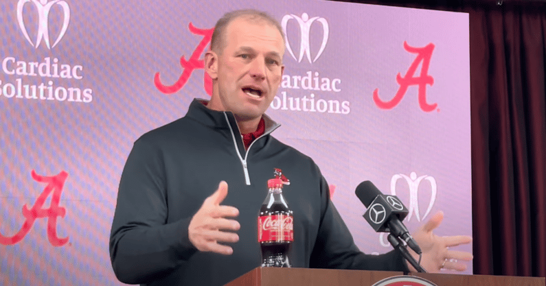 Alabama coach Kalen DeBoer