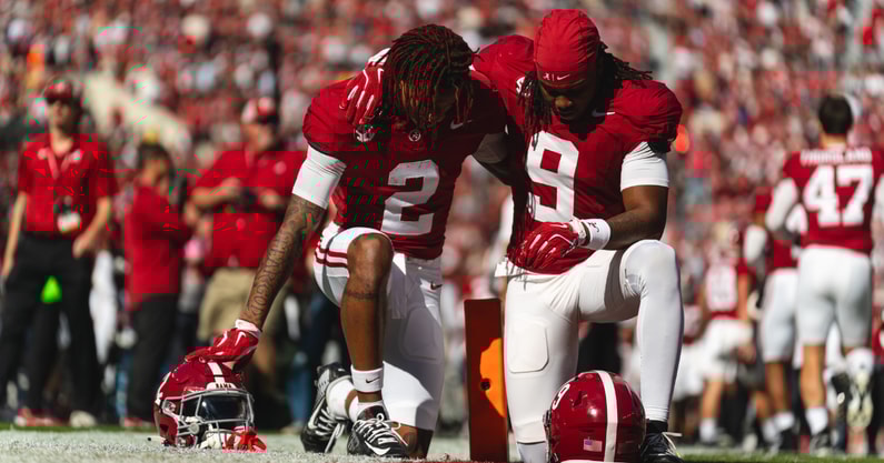 Alabama WR Ryan Williams and DB Jaylen Mbakwe