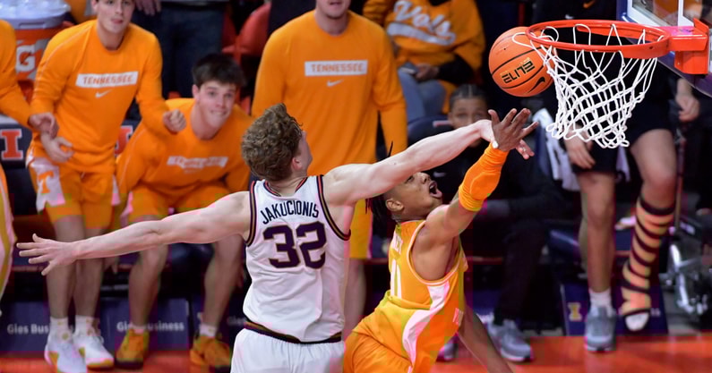 Jordan Gainey, Tennessee Basketball | Ron Johnson-Imagn Images